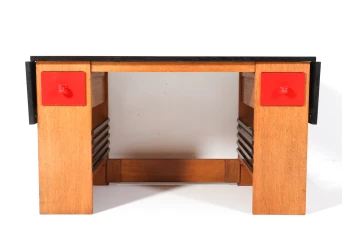 Art Deco Modernist Desk or Writing Table by Hendrik Wouda for Pander, 1920s